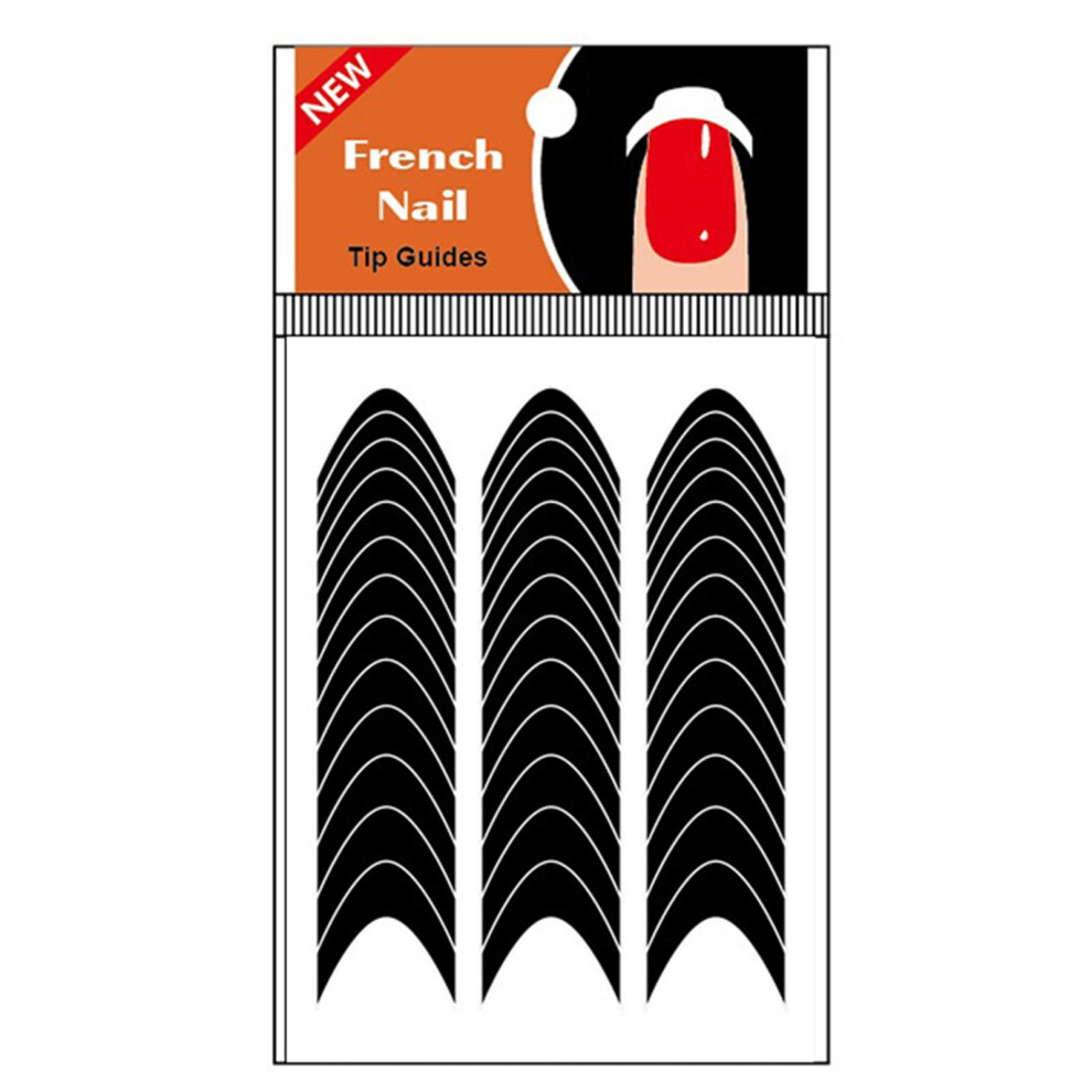 French Manicure Stickers SelfAdhesive Nail Tip Guides for Easy French Tips and Precise Nail Art