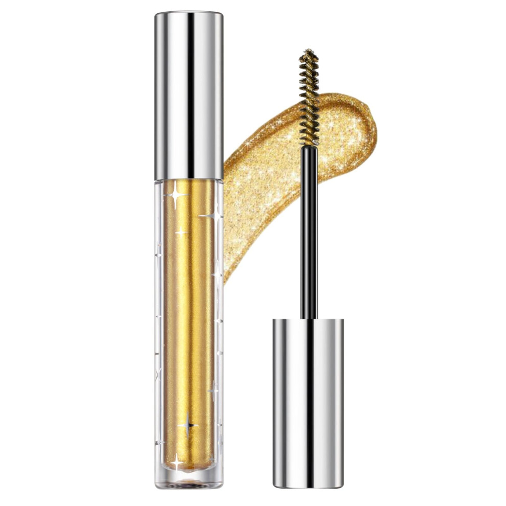 Glitter Mascara Waterproof LongLasting Diamond Sparkle for Parties Weddings Festivals
