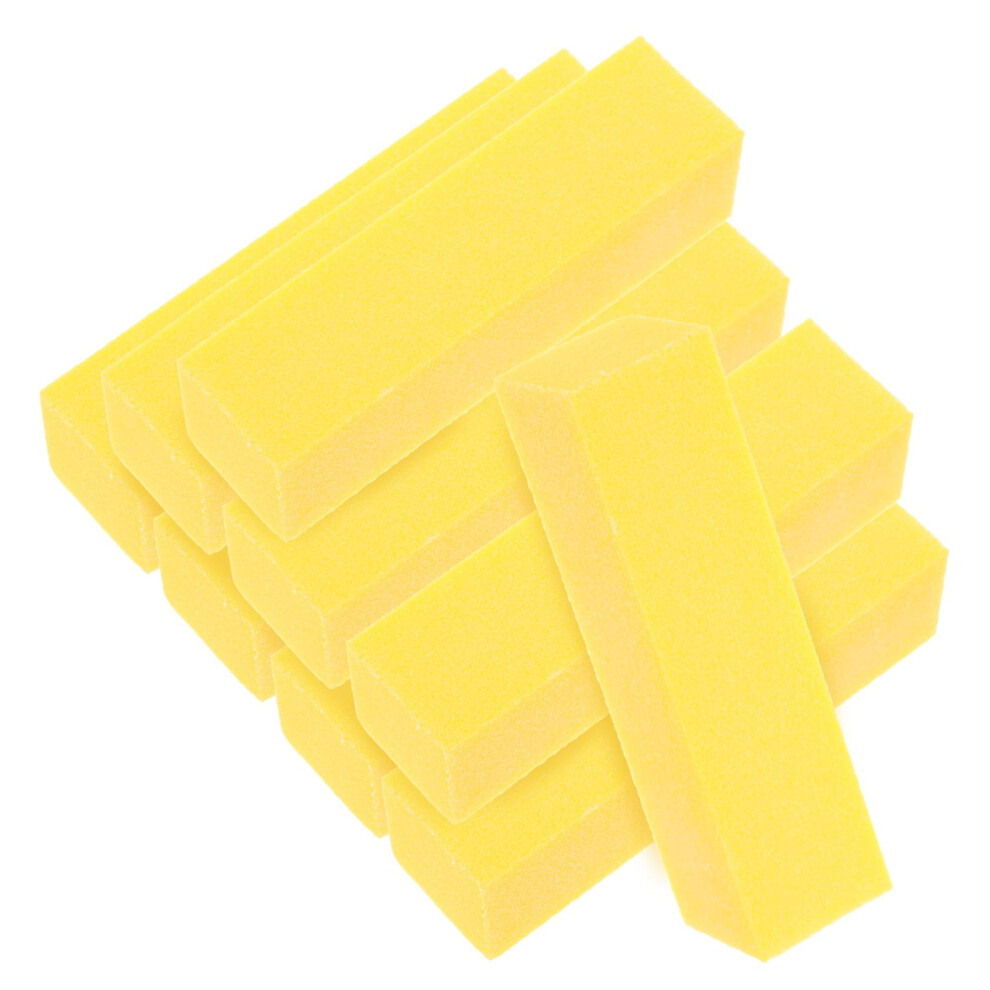 10pcs Sponge Nail Files Professional FourSided Nail Buffer Block for Manicure and Pedicure