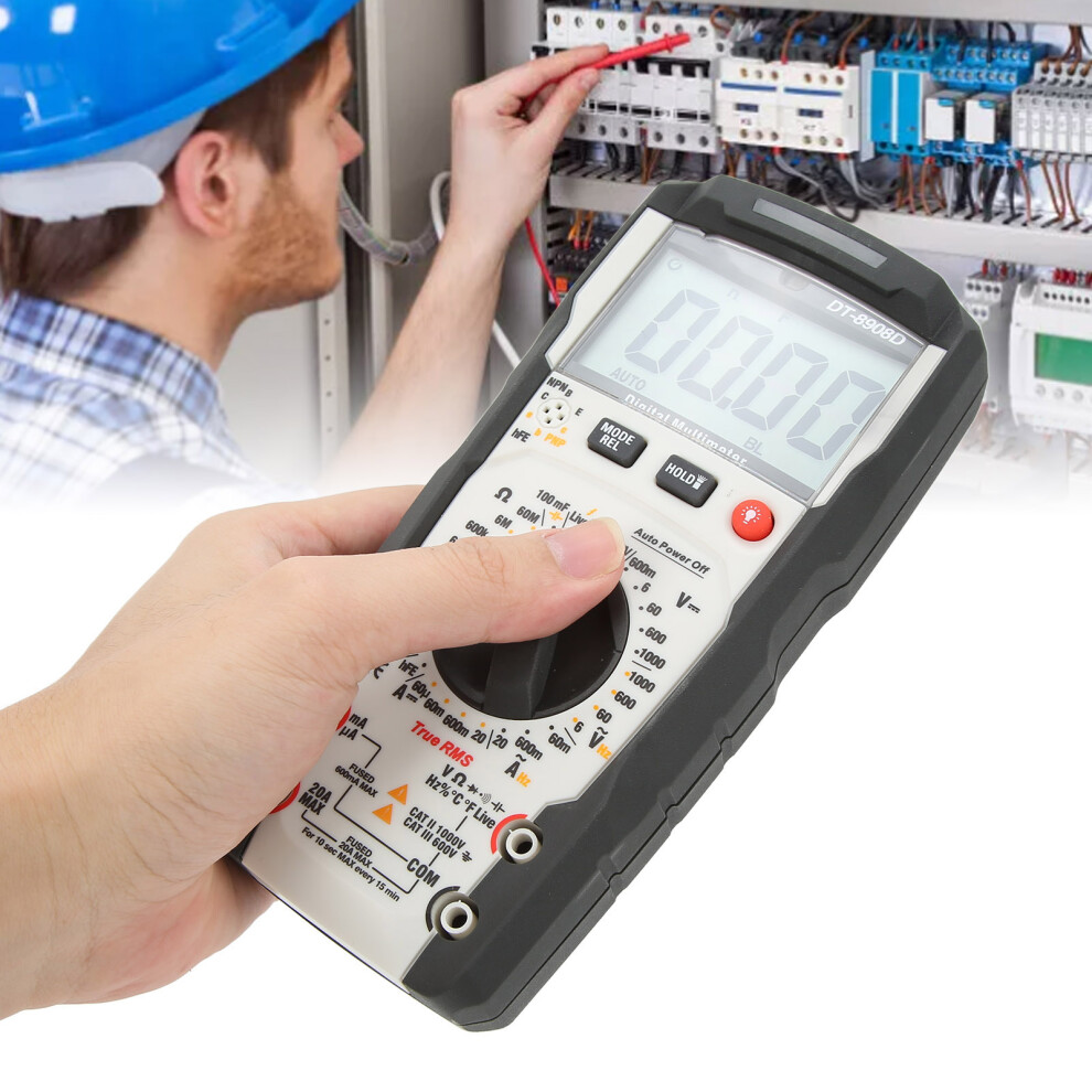 Dt-8908D 6000-Digit Lcd Multimeter Dust & Waterproof 1000V Range 9311382361407