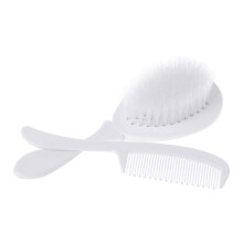 Baby Hair Brush and Comb Set for Newborn with Soft Bristles and Gentle Scalp Massage