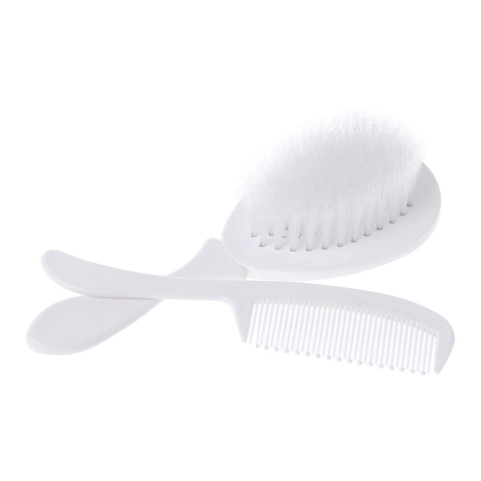 Baby Hair Brush and Comb Set for Newborn with Soft Bristles and Gentle Scalp Massage