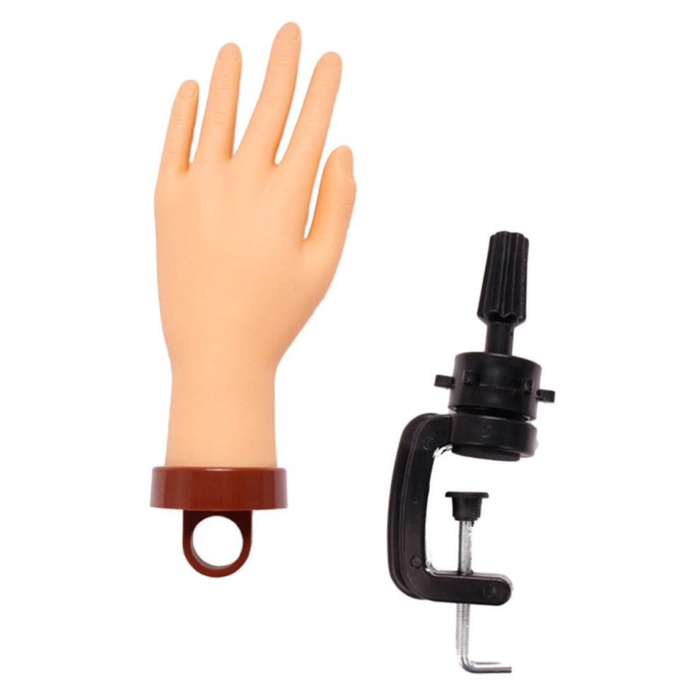 Manicure Practice Hand with Realistic Simulation, Flexible Fingers, Durable PVC for Nail Training