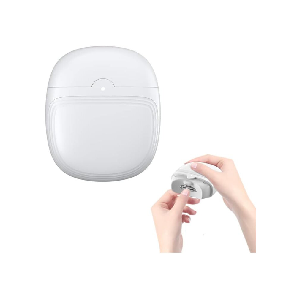 Electric Nail Clipper for Thick Toenails, Rechargeable Dual Speed Trimmer with Light and Storage