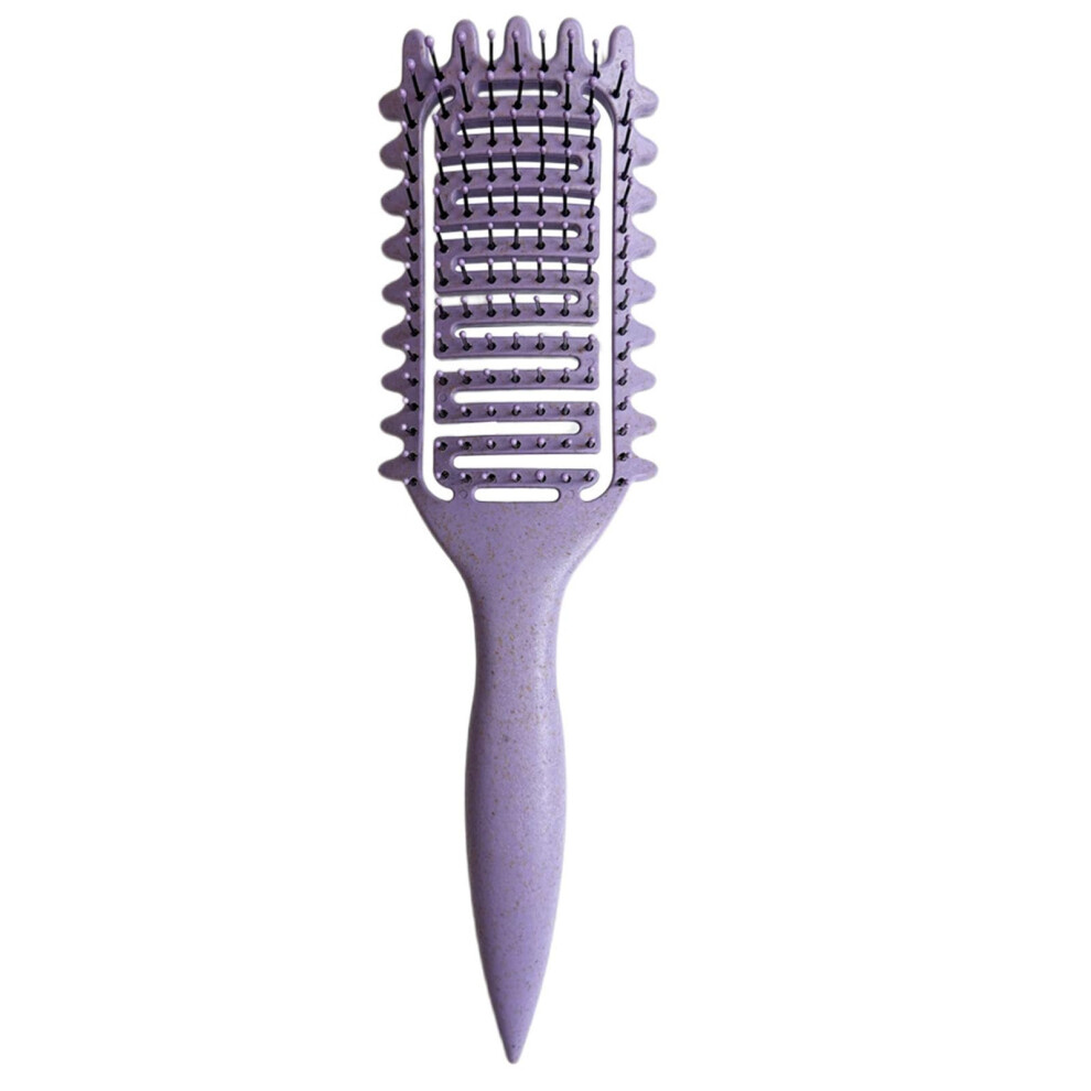 Purple Curl Defining Brush, Detangling Brush For Curly Hair, Vented Fast Drying, Gentle Knot Removal