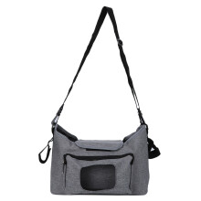 Stroller Organizer Bag With Insulated Drink Holders Universal Fit Travel Wipe Compartment Non Slip Straps Lifetime Warranty Baby Diaper Accessories