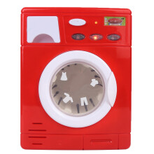 Mini Washing Machine Toy for Children, Realistic Play Pretend Play Set with Spinning Drum and Simulation Details, Rotatable Roller Household