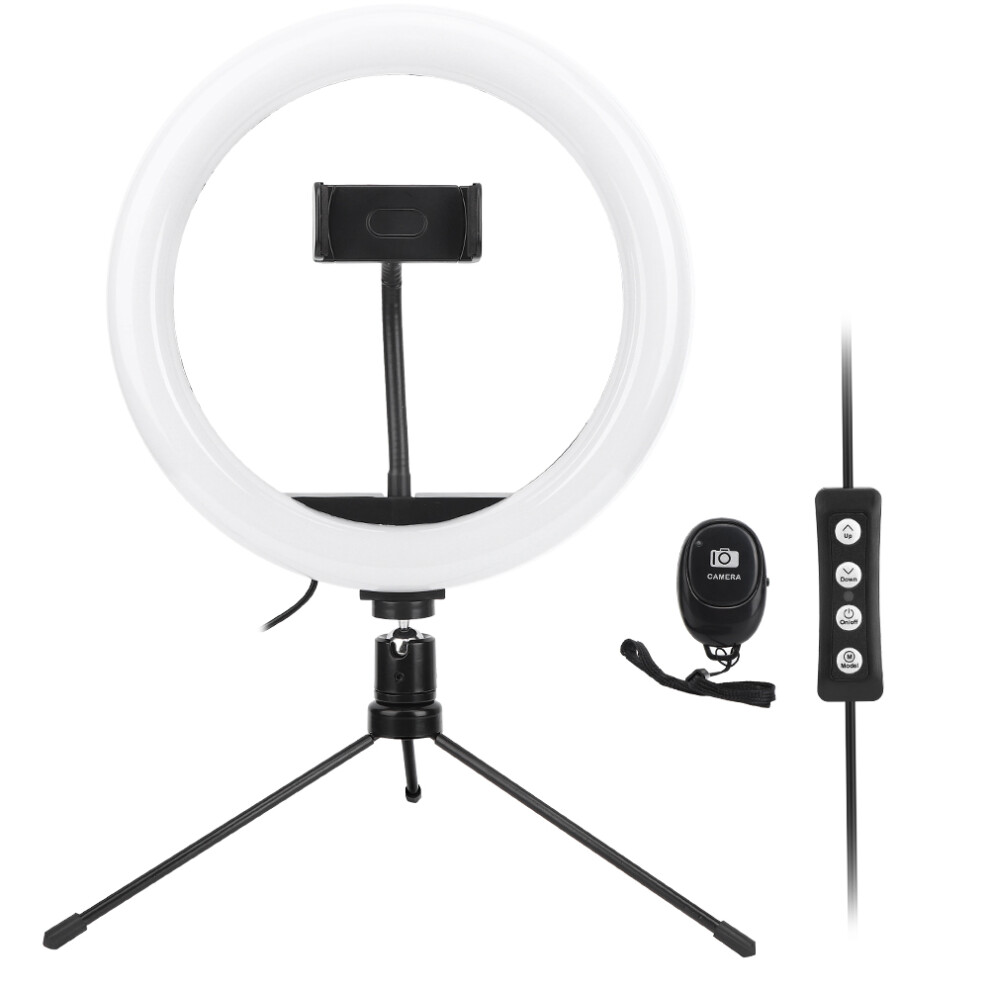 Phone Holder Ring With Stand, Adjustable Brightness Desktop Ring 3 Ing Modes Led For Makeup Live Streaming Photography, Light 9138057049572
