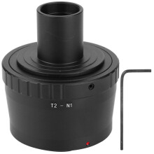 Aluminium Alloy Microscope Adapter C Mount Design Lightweight Easy Installation For Nikon F Mount Cameras Expand Observation Clarity In Microscopic