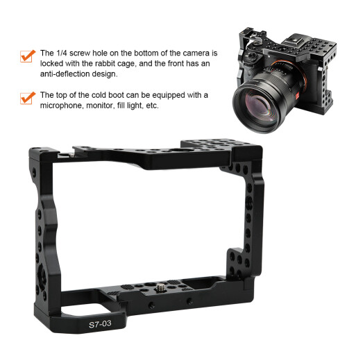 Προστατευτική θήκη επέκτασης για Sony A7Series, κλουβί κάμερας με σχεδιασμό 360 μοιρών 2