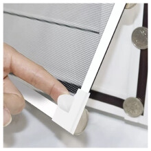 Magnetic Window Screen Adjustable Grey Mesh 170x250cm with FullFrame Seal for Easy Installation