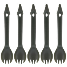 Reusable Fork Spoon Combo Integrated Camping Utensil Set Temperature Resistant Lightweight For Picnic Office Lunch And Adventure Travel