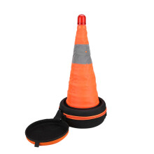 Emergency Roadside Safety Cone, Pop Up Design with Flexible Frame for Quick Deployment, Reflective Strips for Nighttime Hazard Warning, Durable and