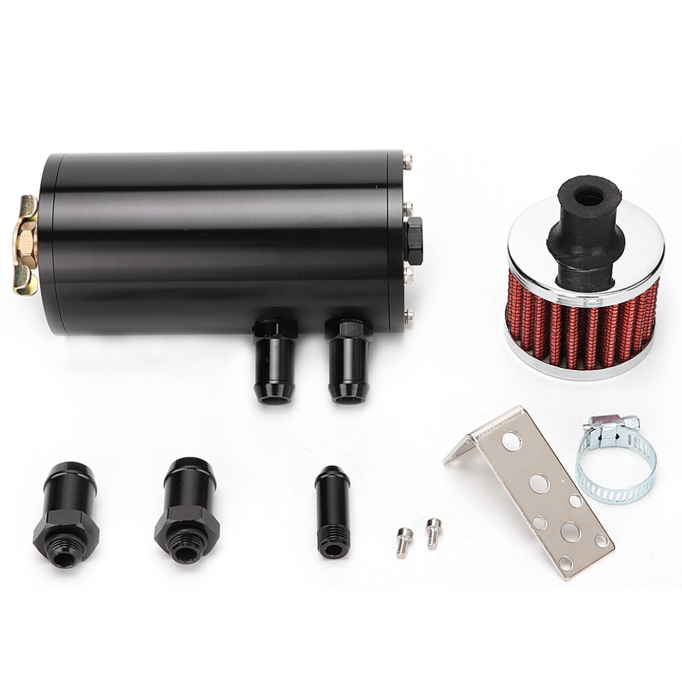Aluminum Reservoir Tank Oil Separator Baffled Oil Catch Can With Breather Filter Maintain Proper Octane Levels Enhanced Filtering Prevent Carbon 9138057097306