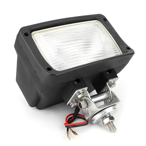 Led Work Lights for Industrial Use, Flood Beam Pattern with Wide Coverage, Halogen Light 12-24V 55W High Output Headlight Assembly, Waterproof