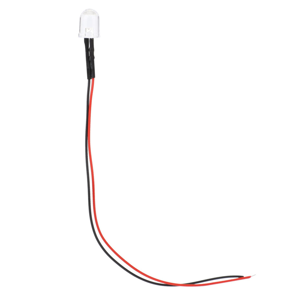 Prewired Led Bulb 12V, Easy Connection High Brightness Diode For Electronic Project And Science Experiment, Stable Performance Flexible Light/White 9138057034554