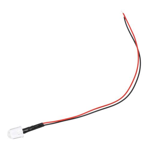 Λευκό φως LED με δίοδο 10mm, χαμηλής κατανάλωσης ενέργειας, υψηλής απόδοσης, 1