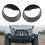 Κάλυμμα σκελετού προβολέα για Jeep Wrangler2007-2017, Ανθεκτικό υλικό ABS, επιθετικό στυλ, 5