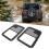 Προστατευτικά φώτων για Jeep Wrangler JK, Καλύμματα πίσω φώτων από κράμα αλουμινίου με 8