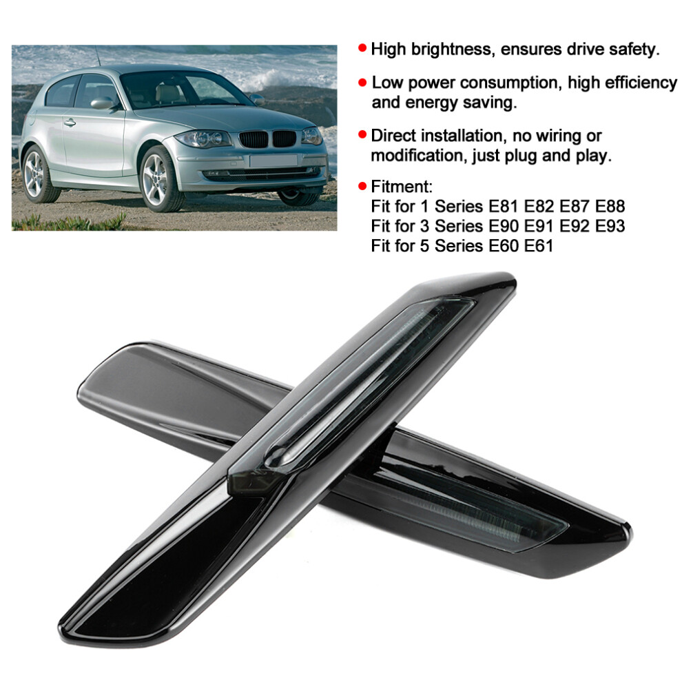 High Brightness 2Pcs Led Turn Signal Fender For E81 E82 E90 E60 Light 4681382648187
