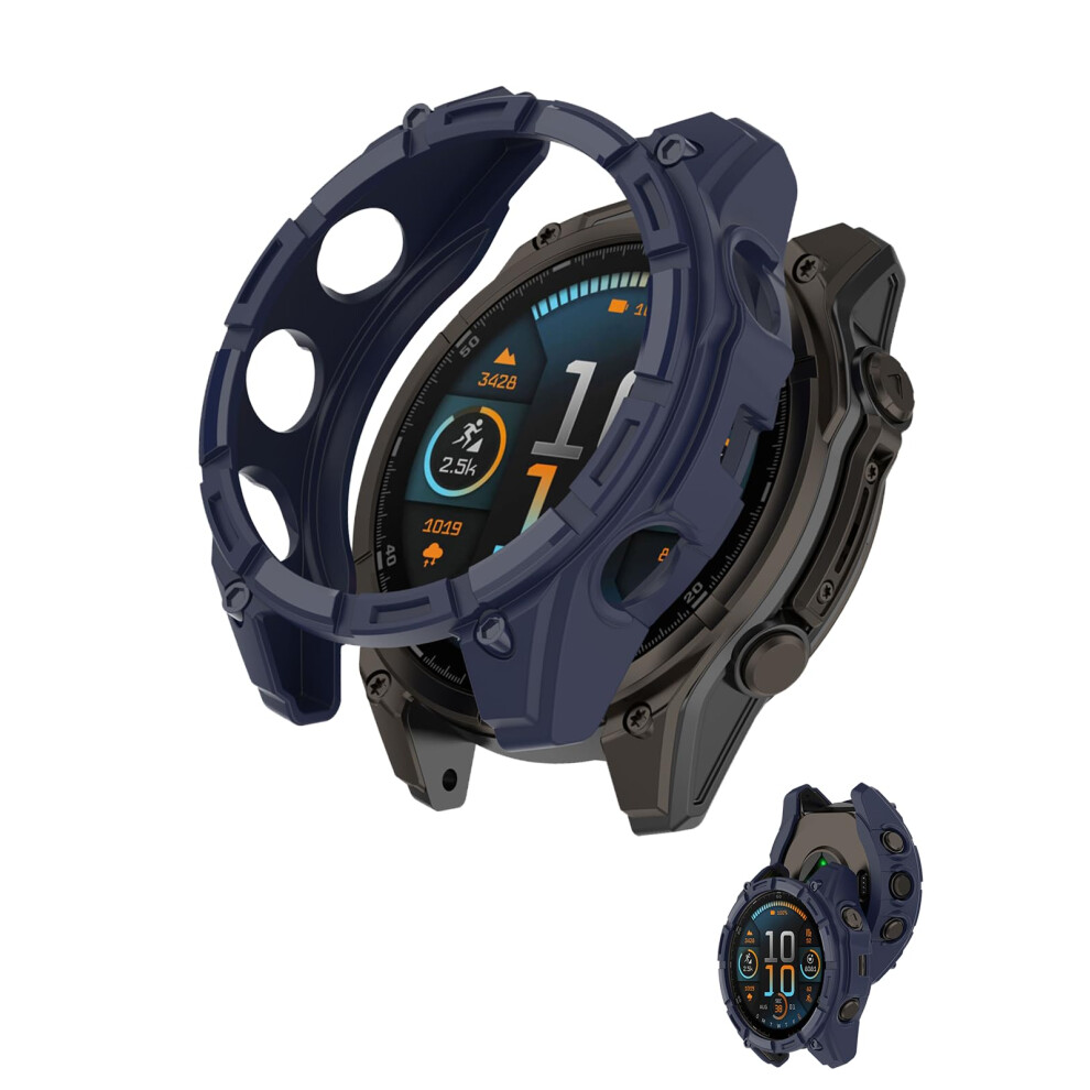 Shockproof Scratchresistant Tpu Protective Cover Case For Garmin Fenix 8 51Mm Blue 9099447261984