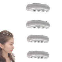 Hair Volume Insert Grey 4pcs Invisible Hair Pad for Seamless Volume Boost and Quick Styling