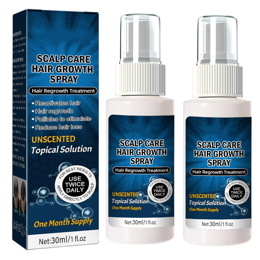 Hair Growth Serum 2 Pack 30ml Hair Loss Treatment Spray for Women and Men Targeted Scalp Care-image-OPC-PR5BHV2-NEW