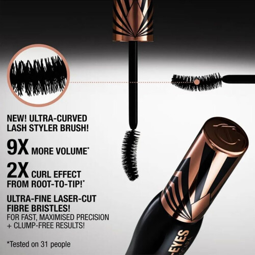 Waterproof 4D Volumizing Mascara for Length Curl and LongLasting Smudgeproof Dramatic Lashes 2