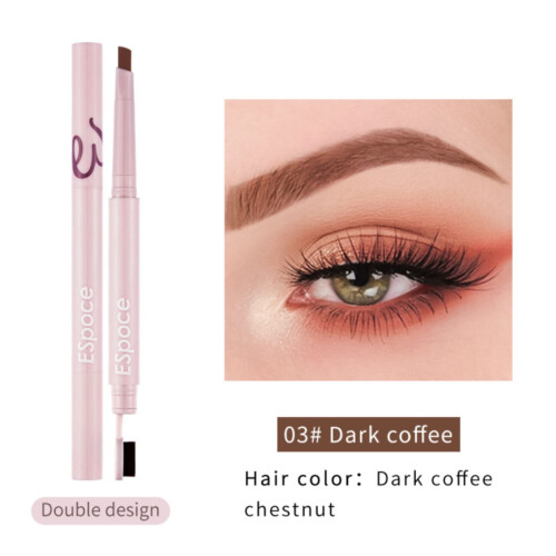 Waterproof DualEnd Microblading Eyebrow Pencil with Brush for Natural LongLasting Brows 1