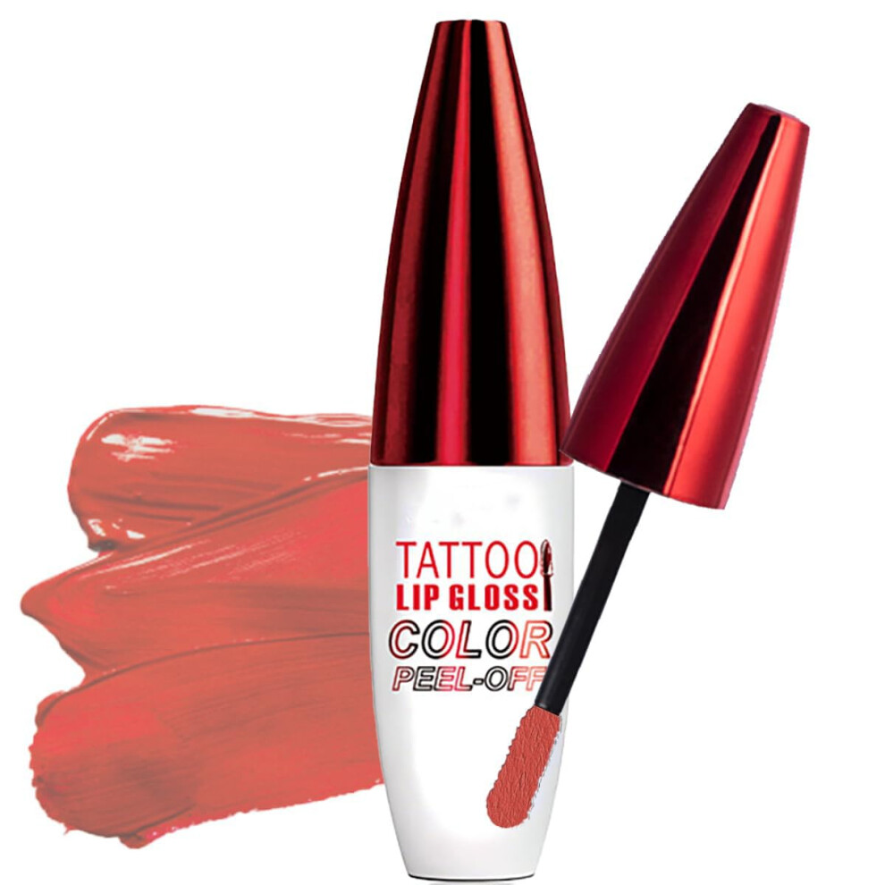 Peel Off Lip Tint Waterproof Liquid Lipstick 24H Wear Matte Transfer Proof Lip Gloss for Women ColorC
