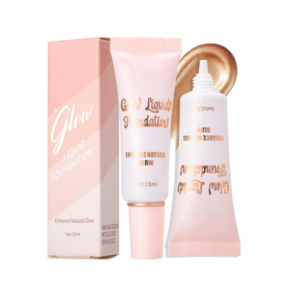 Natural Glow Foundation with Deep Hydration, Flexible Coverage, Radiant Dewy Finish, #05 Neutral Tan 2 Pack
