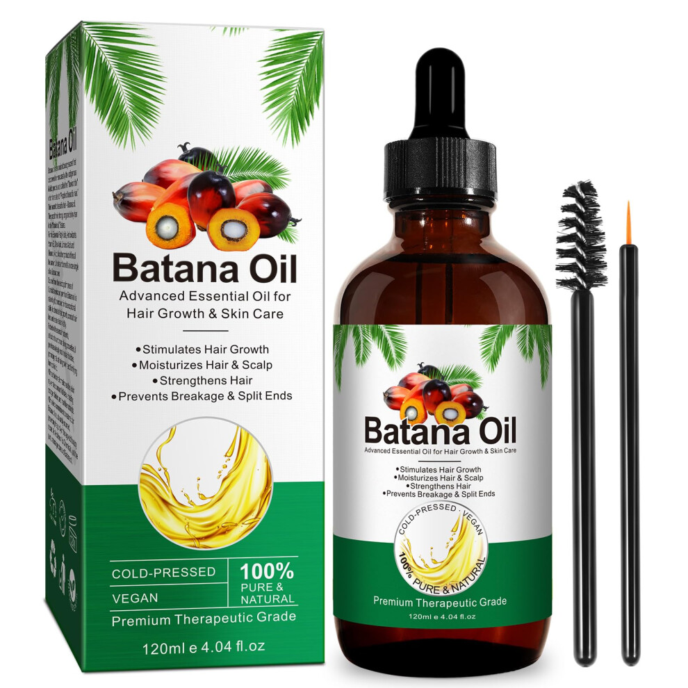 Batana Oil for Hair Growth 120ml Pure Unrefined Natural Oil for Scalp Nourishment and Split Ends