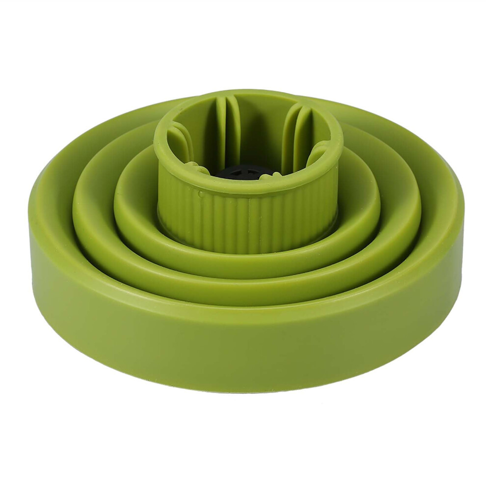 Green Foldable Silicone Hair Dryer Diffuser For Curly Hair, Universal Heat Resistant Attachment