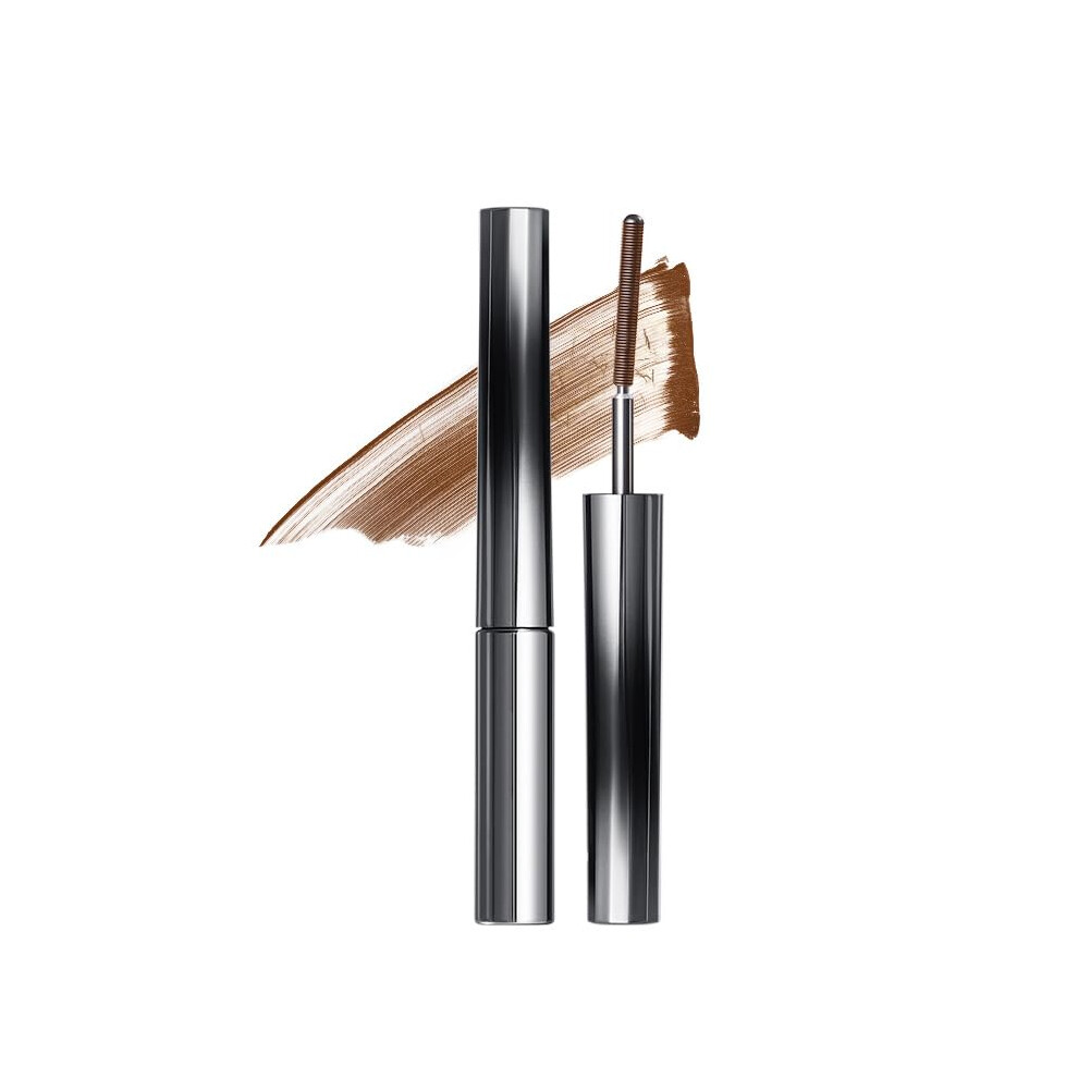 Brown Waterproof Long Lasting Curling Mascara With 3D Iron Wand Brush, Smudge Proof