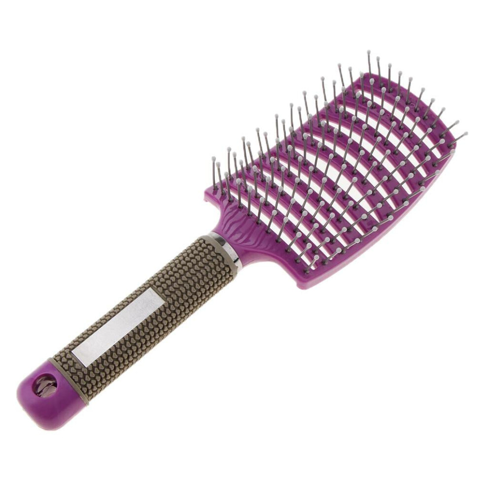 Hair Brush with Gentle Detangling and Low Static Finish for Long Curly Hair and Scalp Massage