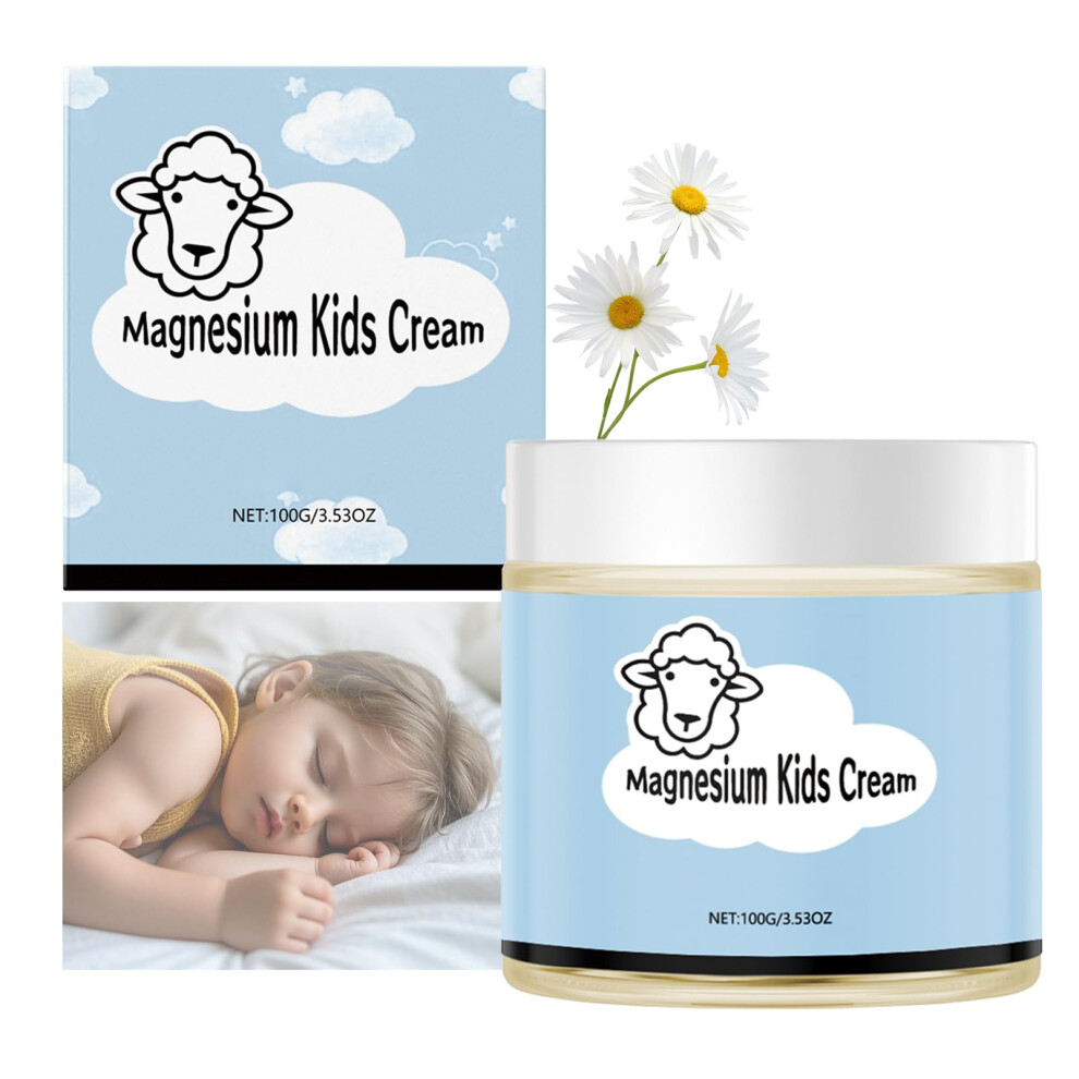 Magnesium Sleep Lotion For Kids Gentle Bedtime For Sensitive Skin, Promotes Better Sleep 3.53Oz Cream