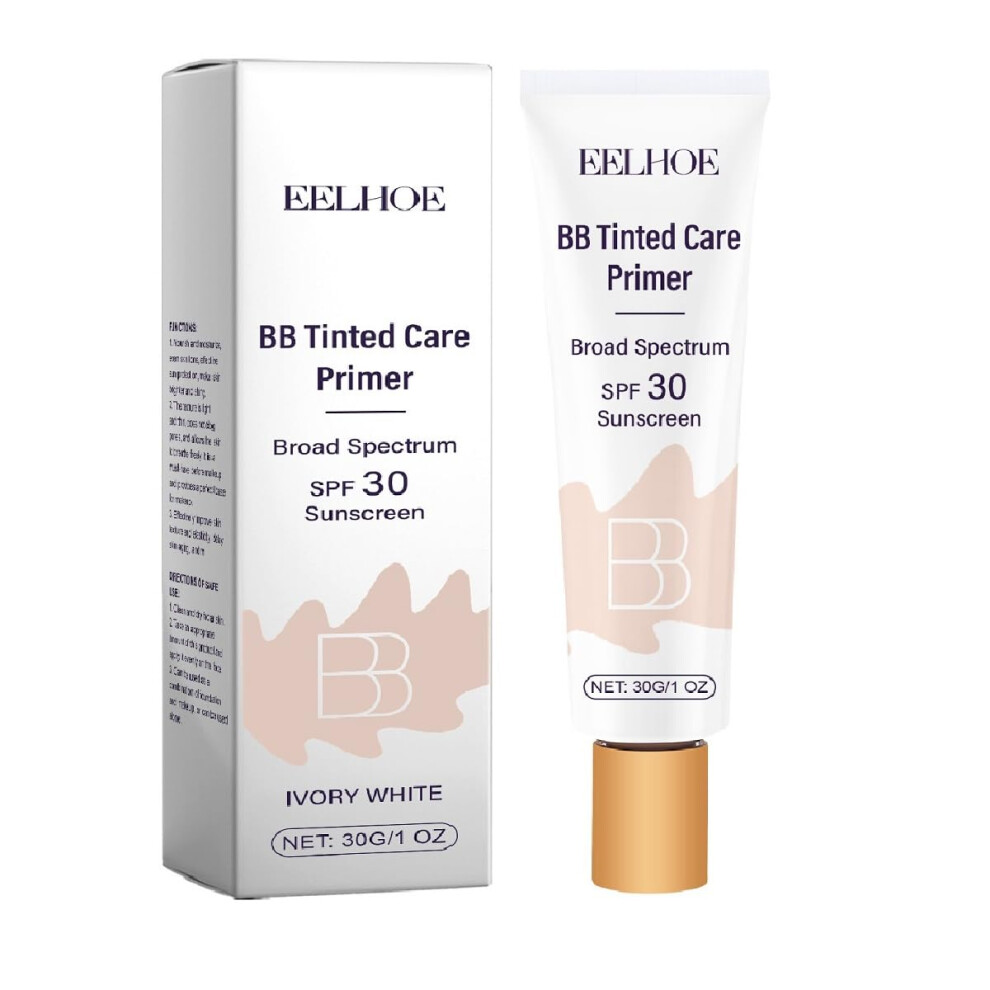 Cream/Ivory/White Bb With Spf 30, Full Coverage Tinted Moisturizer Longlasting Hydration