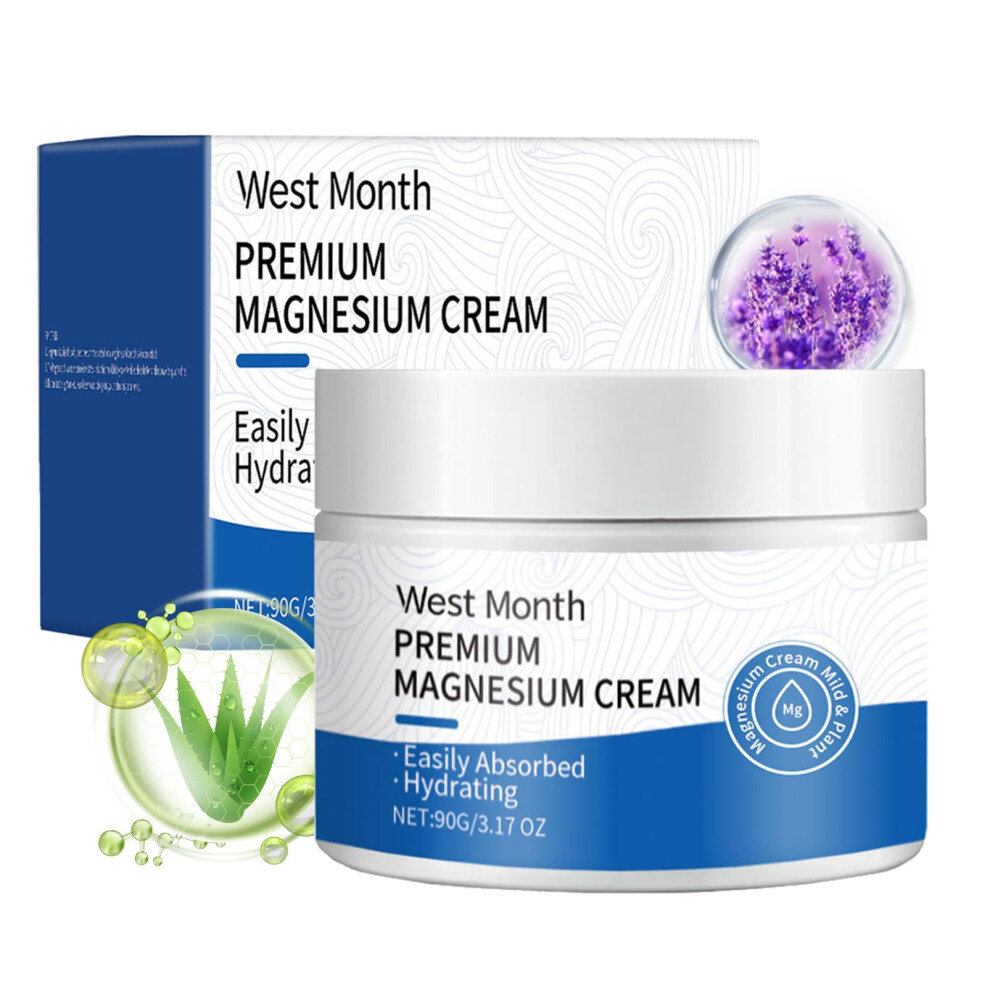 Lavender Magnesium Sleep Lotion With And Almond Oil Relieves Muscle Tension And Promotes Restful Sleep