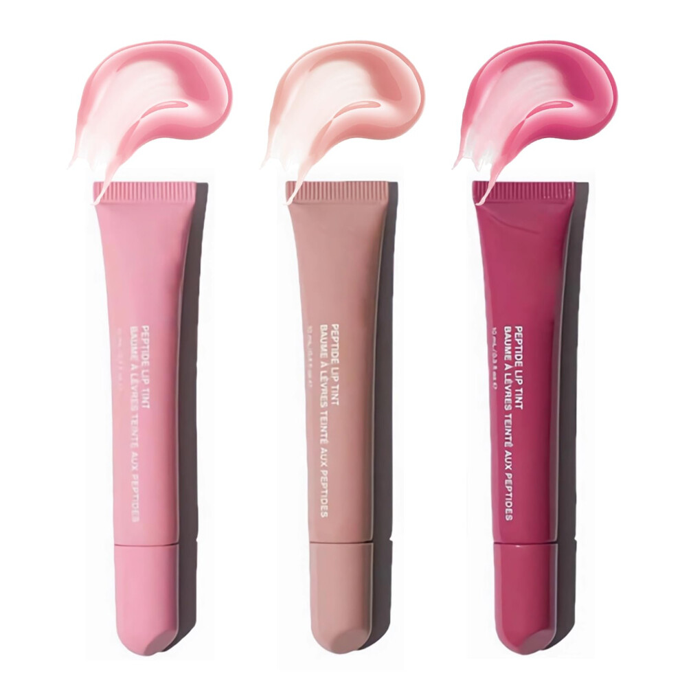 Mirror Glitter Plumping Lip Gloss 3 Colors Hydrating Jelly Tint Long Lasting Non Sticky Shine