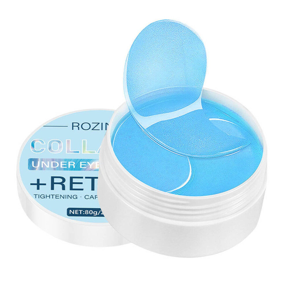 Dark Under Eye Patches For Circles, 60Pcs Collagen And Retinol Anti Aging Eye Masks For Puffy Eyes