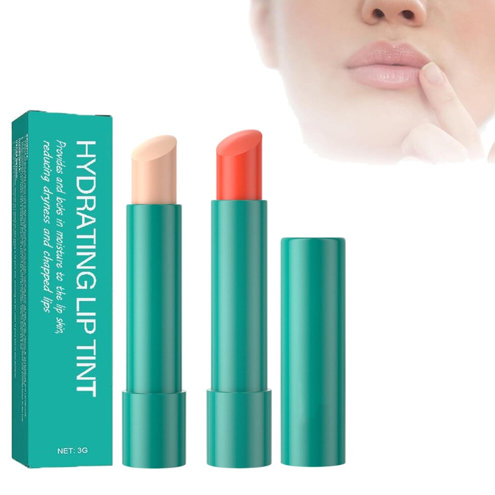 Hydrating Long Lasting Lip Gloss and Lip Tint with Natural Fruit Extracts, NonSticky Waterproof