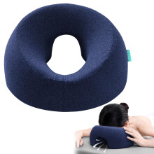 Massage Table Face Pillow with Ergonomic Face Hole for Spa, BBL Surgery and PostEye Recovery