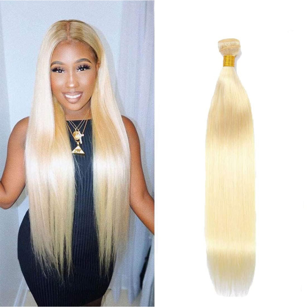613 Blonde Human Hair Bundles Brazilian Virgin Extensions Double Weft 830 Inch Straight 3pcs