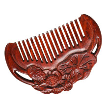 Wooden Detangler Wide Tooth Comb for Gentle Knot Hair and Scalp Massage Wet Dry Use