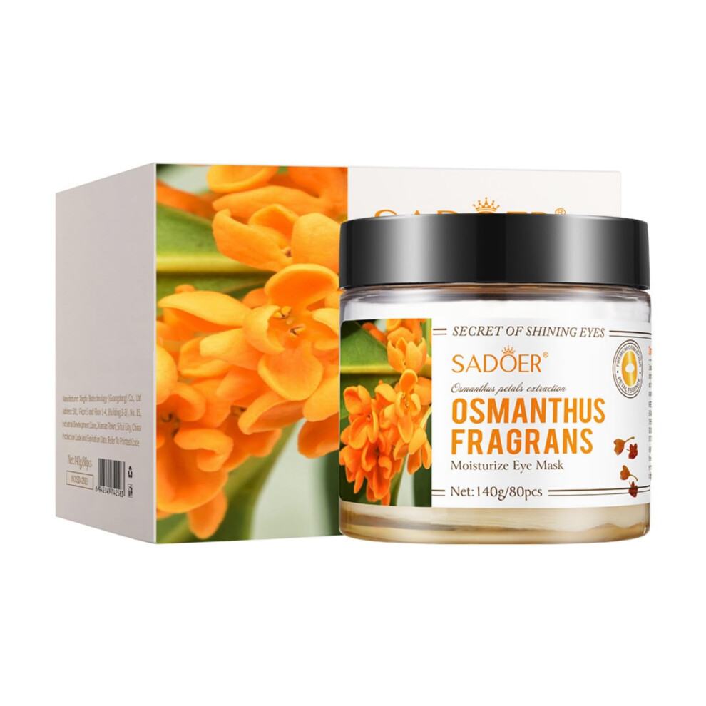 Osmanthus Eye Mask for Dark Circles, Hydrating Under Eye Patches 3 Pack, 80 Tablets 140g