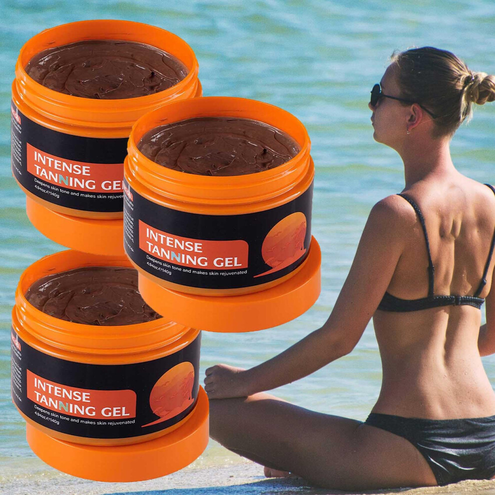 Bronze Tanning Gel Glow Intensive Shimmer, Fast Tan Acceleration With Hydration For All Skin Types