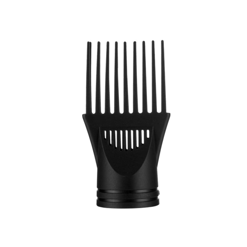 Black Universal Hair Dryer Diffuser Comb Attachment For Curly Hair With Even Airflow And Root Lift