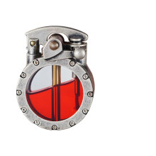 Antique Steampunk Lighter Silver Retro Metal Rocker Kerosene Windproof Soft Flame Refillable Lighter Fuel Not Included