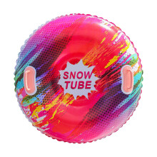 Ergonomic Inflatable Snow Sledge For Winter Sports, Thickened, Red, Family Size, Kids And Adults