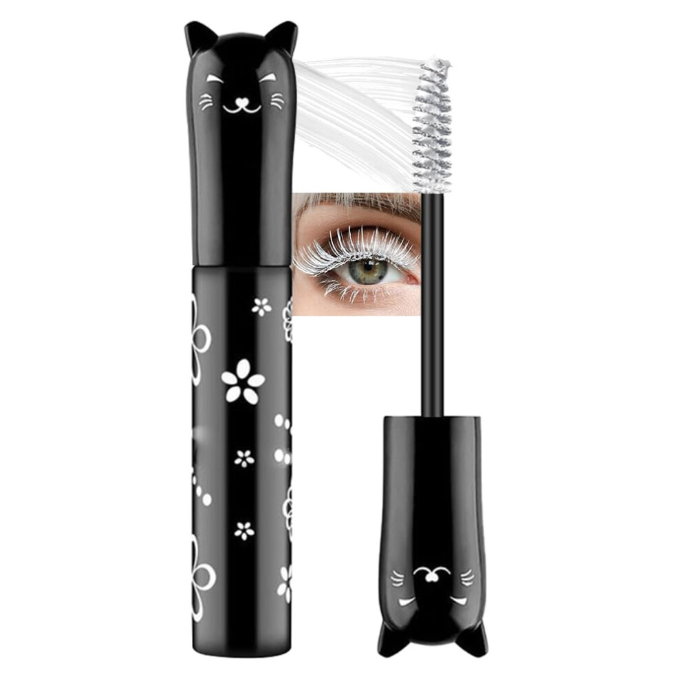 White Mascara Waterproof 24H Wear Lash Primer With Curling Volumizing Effect For Sensitive Eyes